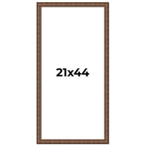 21x44 Dark Brown Bamboo Real Wood Picture Frame Width 1.5 inches | Interior Frame Depth 0.5 inches