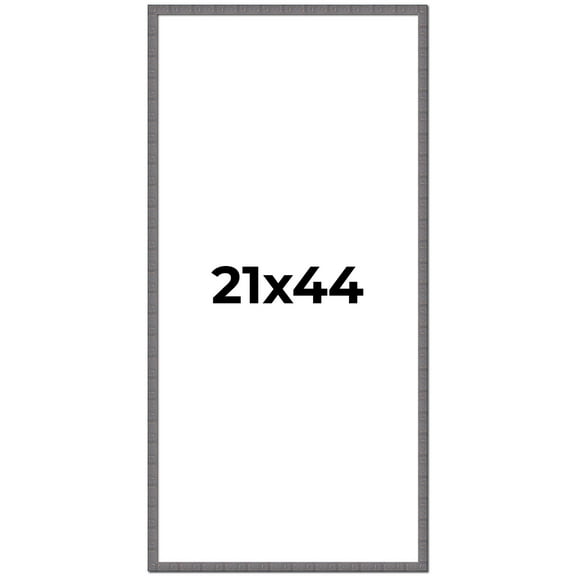 21x44 Frame Blue Kingsley Pewter Solid Wood Picture Frame Width 0.75 Inches |Interior Depth 0.5