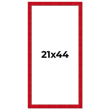 21x44 Frame Red Burl Solid Wood Picture Frame Width 1.75 Inches | Interior Frame Depth 0.5 Inches |