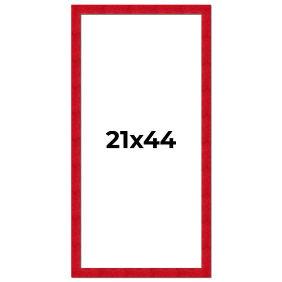 21x44 Frame Red Burl Solid Wood Picture Frame Width 1.75 Inches | Interior Frame Depth 0.5 Inches |