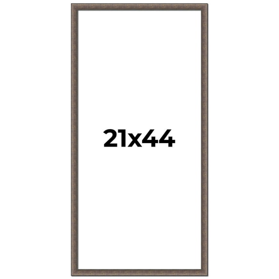 21x44 Frame Silver Real Wood Picture Frame Width 1.25 Inches | Interior Frame Depth 0.5 Inches |