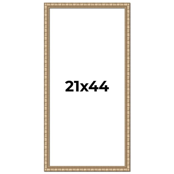21x44 Frame Silver Real Wood Picture Frame Width 1.5 inches | Interior Frame Depth 0.5 inches |