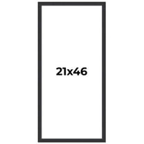 21x46 Frame Black Real Wood Picture Frame Width 1.25 Inches | Interior Frame Depth 0.5 Inches |
