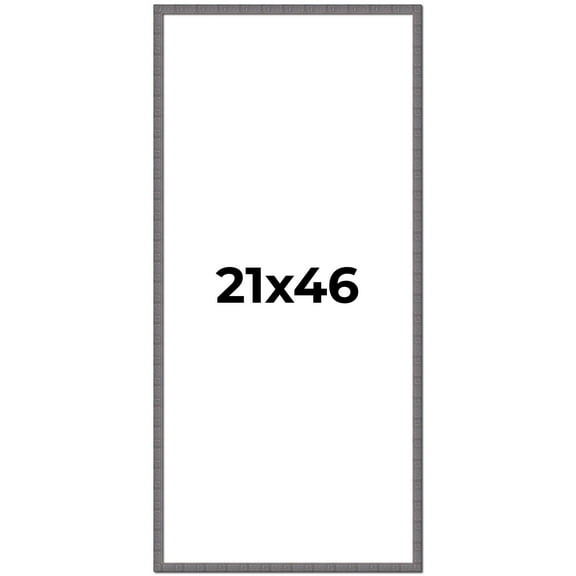 21x46 Frame Blue Kingsley Pewter Solid Wood Picture Frame Width 0.75 Inches |Interior Depth 0.5