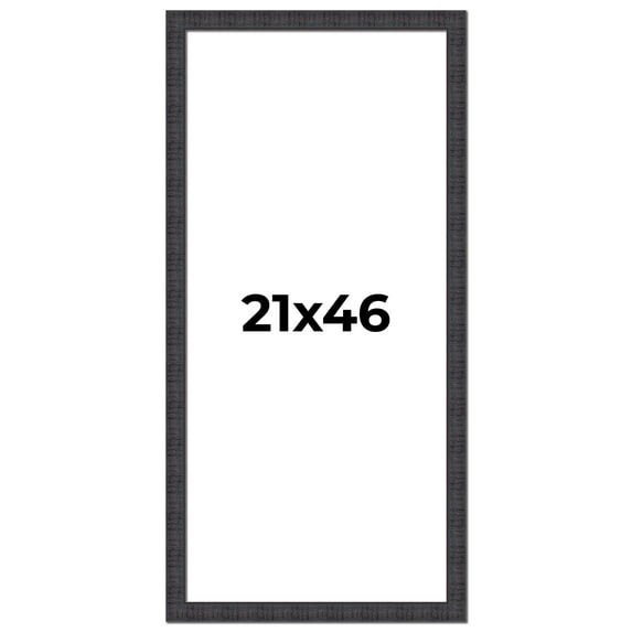 21x46 Frame Brown Rustic Solid Wood Picture Frame 1.5 Inches Wide | Interior Frame Depth 0.5 Inches