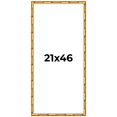 thumbnail image 1 of 21x46 Frame Gold Bamboo Solid Wood Picture Frame | 1 Inch Moulding Width | Interior Frame Depth, 1 of 8