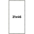 thumbnail image 1 of 21x46 Frame Silver Grey Distressed Solid Wood Picture Frame | 0.75 Inch Moulding Width | Interior, 1 of 8