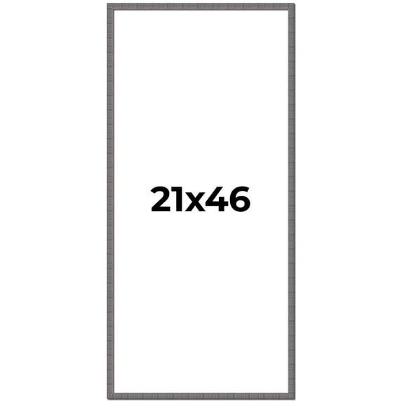 21x46 Frame Slate Blue Distressed Rustic Solid Wood Picture Frame | 0.75 Inch Moulding Width |
