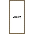 thumbnail image 1 of 21x47 Frame Gold Solid Wood Picture Frame - Complete Modern Photo Frame Includes UV Acrylic, 1 of 8