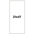 thumbnail image 1 of 21x47 Frame White Scuffed Rustic Solid Wood Picture Frame | 0.75 Inch Moulding Width| Includes UV, 1 of 8