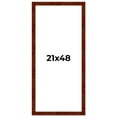 thumbnail image 1 of 21x48 Walnut Brown Veneer Real Wood Picture Frame Width 1.75 inches | Interior Frame Depth 0.5, 1 of 8