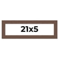 thumbnail image 1 of 21x5 Frame Brown Distressed Barnwood Picture Frame | Rustic Farmhouse Photo Frame Includes UV, 1 of 8