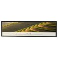 thumbnail image 1 of 21x6 Frame Black Charcoal Grey Wood Textured Picture Frame | 0.75 Inch Moulding Width | Gunmetal, 1 of 8