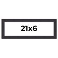 thumbnail image 1 of 21x6 Frame Black Real Wood Picture Frame Width 1.25 Inches | Interior Frame Depth 0.5 Inches |, 1 of 8