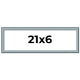 thumbnail image 1 of 21x6 Frame Blue Scuffed Farm Board Solid Wood Picture Frame Width 0.75 Inches | Interior Depth 0.5, 1 of 8