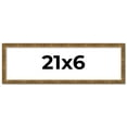 thumbnail image 1 of 21x6 Frame Gold Kingsley Distressed Solid Wood Picture Frame Width 0.75 Inches | Interior Frame, 1 of 8