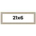 thumbnail image 1 of 21x6 Frame Grey Solid Wood Picture Frame Width 1 Inches | Interior Frame Depth 0.5 Inches |, 1 of 8