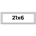 thumbnail image 1 of 21x6 Frame Silver Inner Slope Bevel Picture Frame | 1 Inch Moulding Width | 0.75 Inch Rabbet Depth, 1 of 8