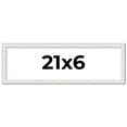 thumbnail image 1 of 21x6 Frame White Real Wood Picture Frame Width 0.75 inches | Interior Frame Depth 0.5 inches |, 1 of 8