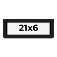 thumbnail image 1 of 21x6 Shadow Box Black Solid Wood Display Picture Frame | 1 Inch Rabbet Depth | | 1.375 Inch, 1 of 4