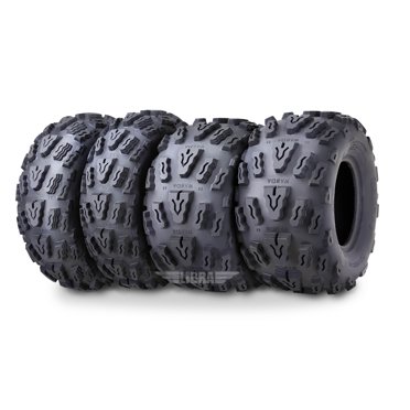 Set Of 4 Wanda ATV Tires: 21x7-10 Front & 22x10-10 Rear For Yamaha Timberwolf 250 Beartracker
