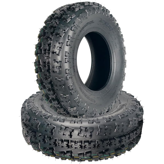 21x7-10 ATV Front Tires Set of 2 Tubeless 6PR Sport Quad Tires for ATV UTV Side by Side All-Terrain Off-Road Tires for Mud Snow Sand and Trail Riding
