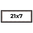 thumbnail image 1 of 21x7 Frame Silver Real Wood Picture Frame Width 1.25 Inches | Interior Frame Depth 0.75 Inches |, 1 of 8