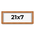 thumbnail image 1 of 21x7 Shadow Box Frame Brown | 0.875 Inches Deep Real Wood Contemporary Shadowbox Display Frame | UV, 1 of 6
