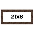 thumbnail image 1 of 21x8 Frame Brown Burl Real Wood Picture Frame Width 1.625 Inches | Interior Frame Depth 0.5 Inches, 1 of 8
