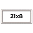 thumbnail image 1 of 21x8 Frame Silver Real Wood Picture Frame Width 1.25 Inches | Interior Frame Depth 0.5 Inches |, 1 of 8