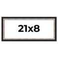 thumbnail image 1 of 21x8 Frame Silver Real Wood Picture Frame Width 1.25 Inches | Interior Frame Depth 0.75 Inches |, 1 of 8