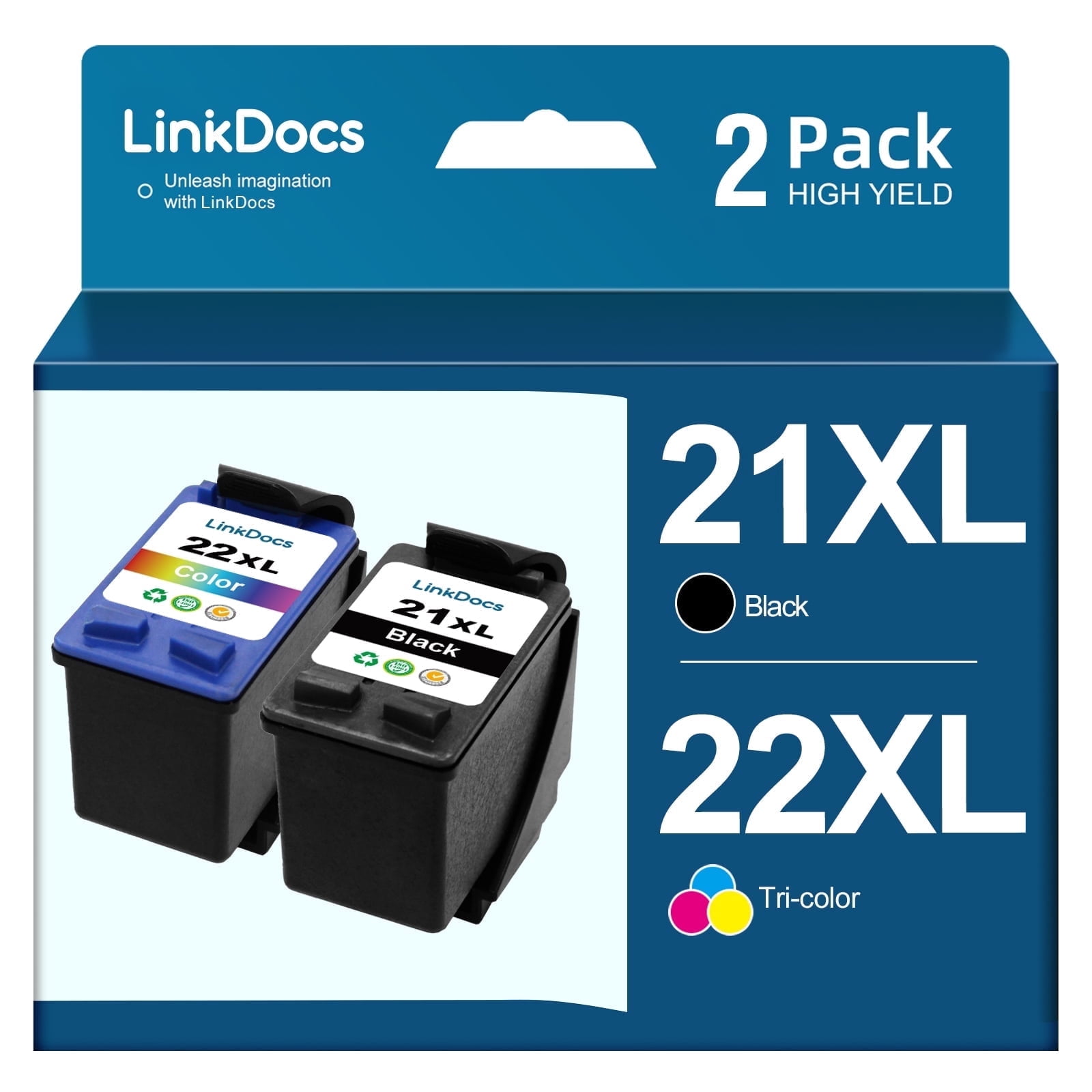 21xl 22xl Ink Cartridge Compatible for 21 21xl C9351AN 22 22xl C9352AN ...