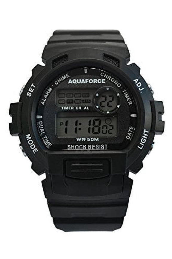 22-001 Combat Multi Function Black Case with Black Strap Digital Watch