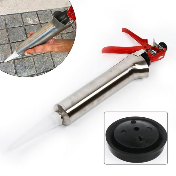 22.05*8.66inch Hand-powered Cement Grout Mortar Pointing Grouting Gun Sprayer Applicator Tool W/2 Nozzle
