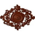 thumbnail image 1 of 22 1/2"W x 30 3/8"H x 1 1/2"P Katheryn Ceiling Medallion, Hand-Painted Firebrick, 1 of 6