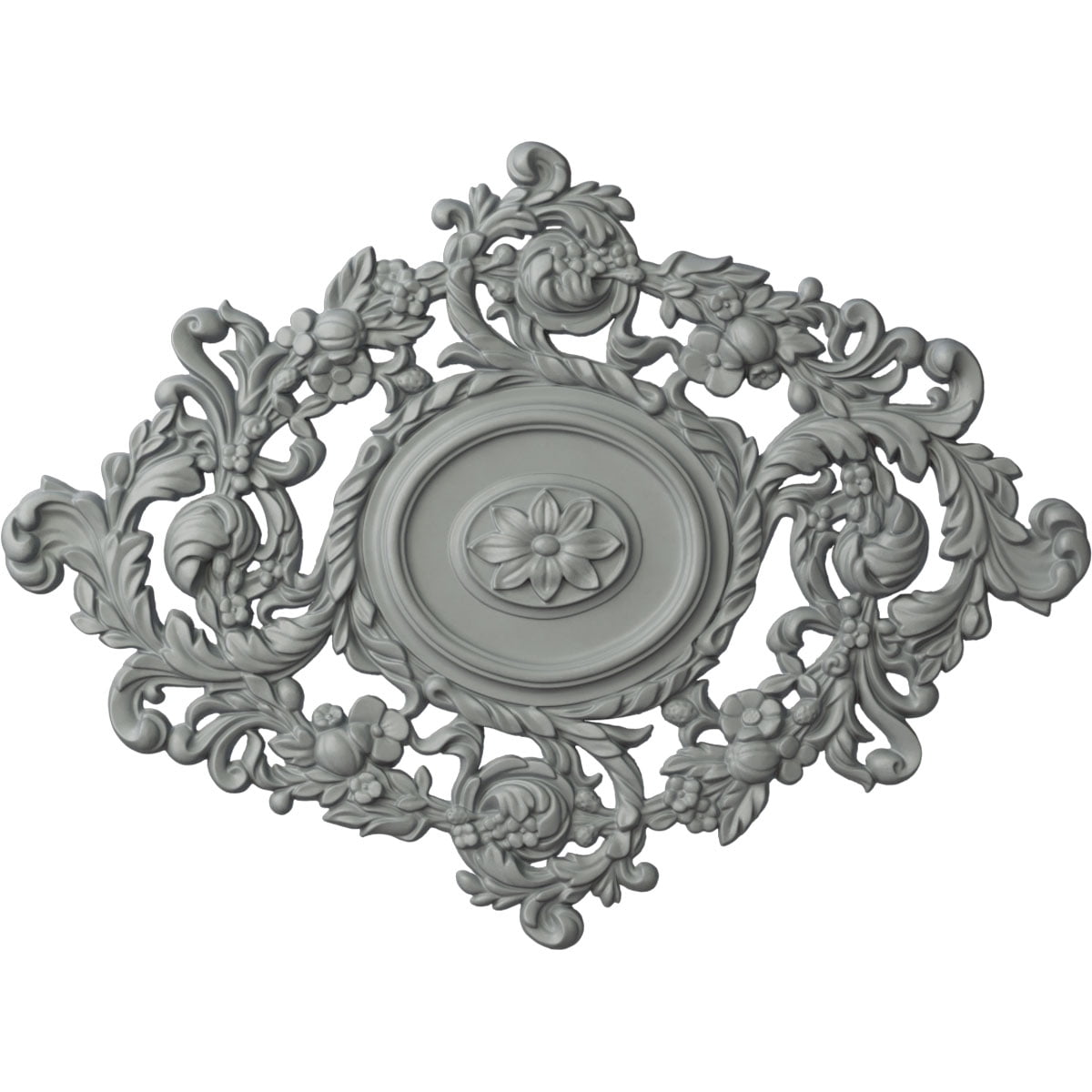 Primed White Ornate Urethane Ceiling Medallion 22.5" x 30.38"