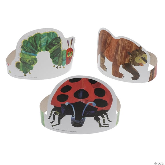 22 1/2" World of Eric Carle Story Character Paper Crowns - 12 Pieces