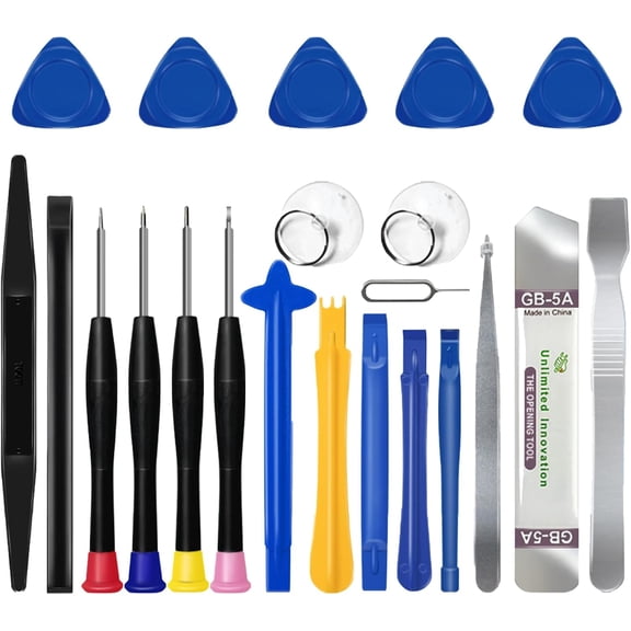22 in 1 Repair Tool Kit, 22-Piece Opening Pry Tool Screwdriver Set, Electronics Magnetic Precision Screwdriver Set for iPhone,iPad,Computer,Cell Phone,Laptop,Tablet,MacBook,Watch,Camera, etc