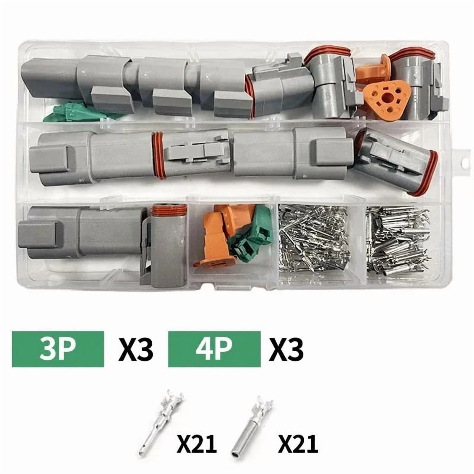 Wiring Connectors Kits Male Female Plug Boxed Sets - Walmart.com
