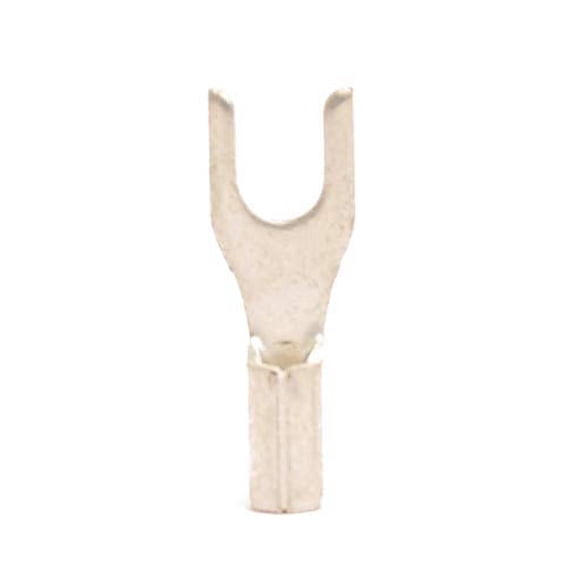 22-18 AWG Non-Insulated #4 Spade Terminal - Brazed Seam (100/Pkg.)