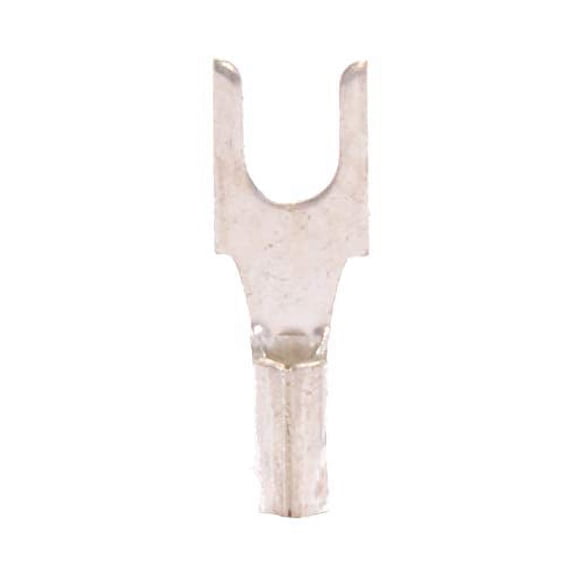22-18 AWG Non-Insulated #8 Slim Block Spade Terminal - Brazed Seam (100/Pkg.)