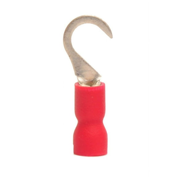 22-18 Awg Nylon Insulated #8 Hook Terminal (100/Pkg.)