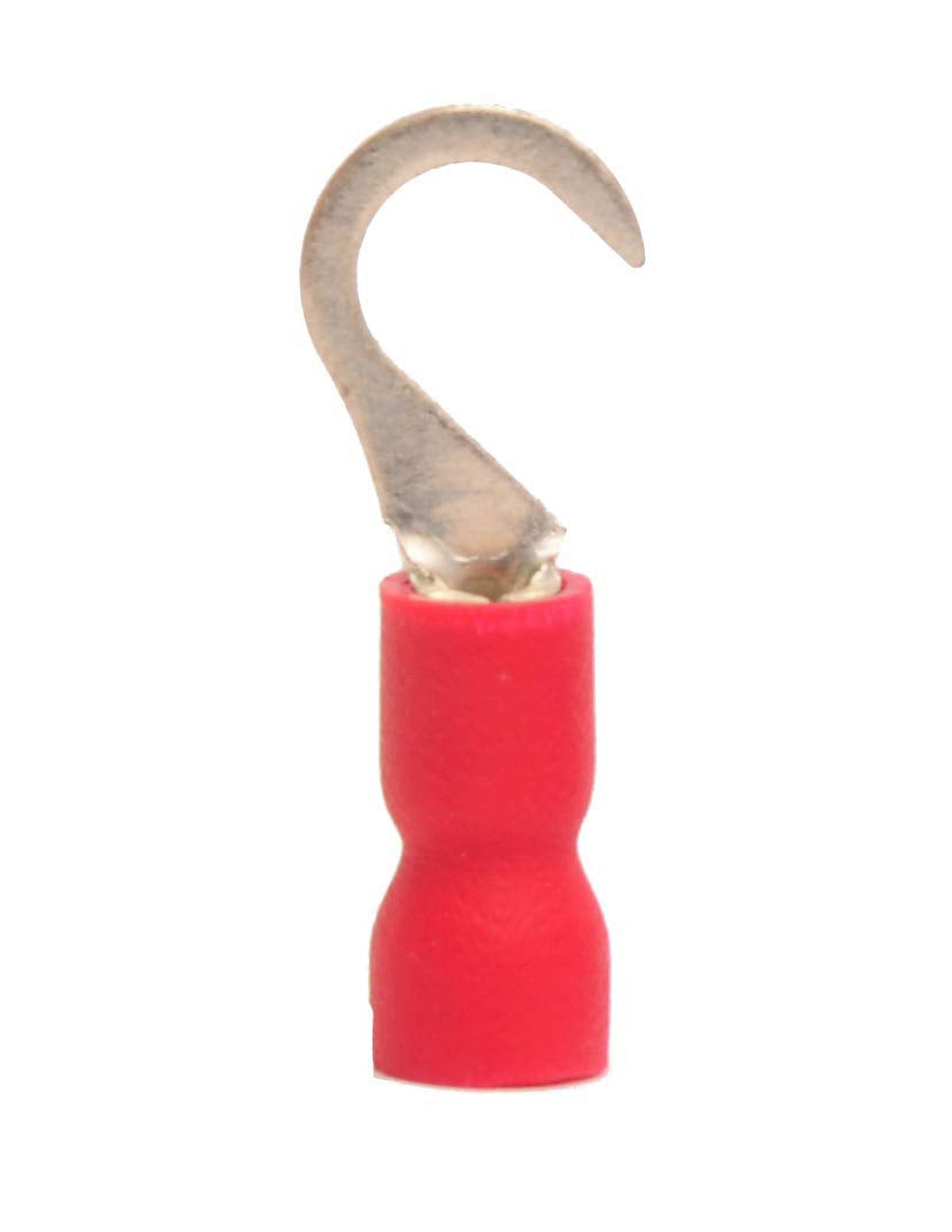 22-18 Awg Vinyl Insulated #10 Stud Hook Terminal (100/Pkg.)