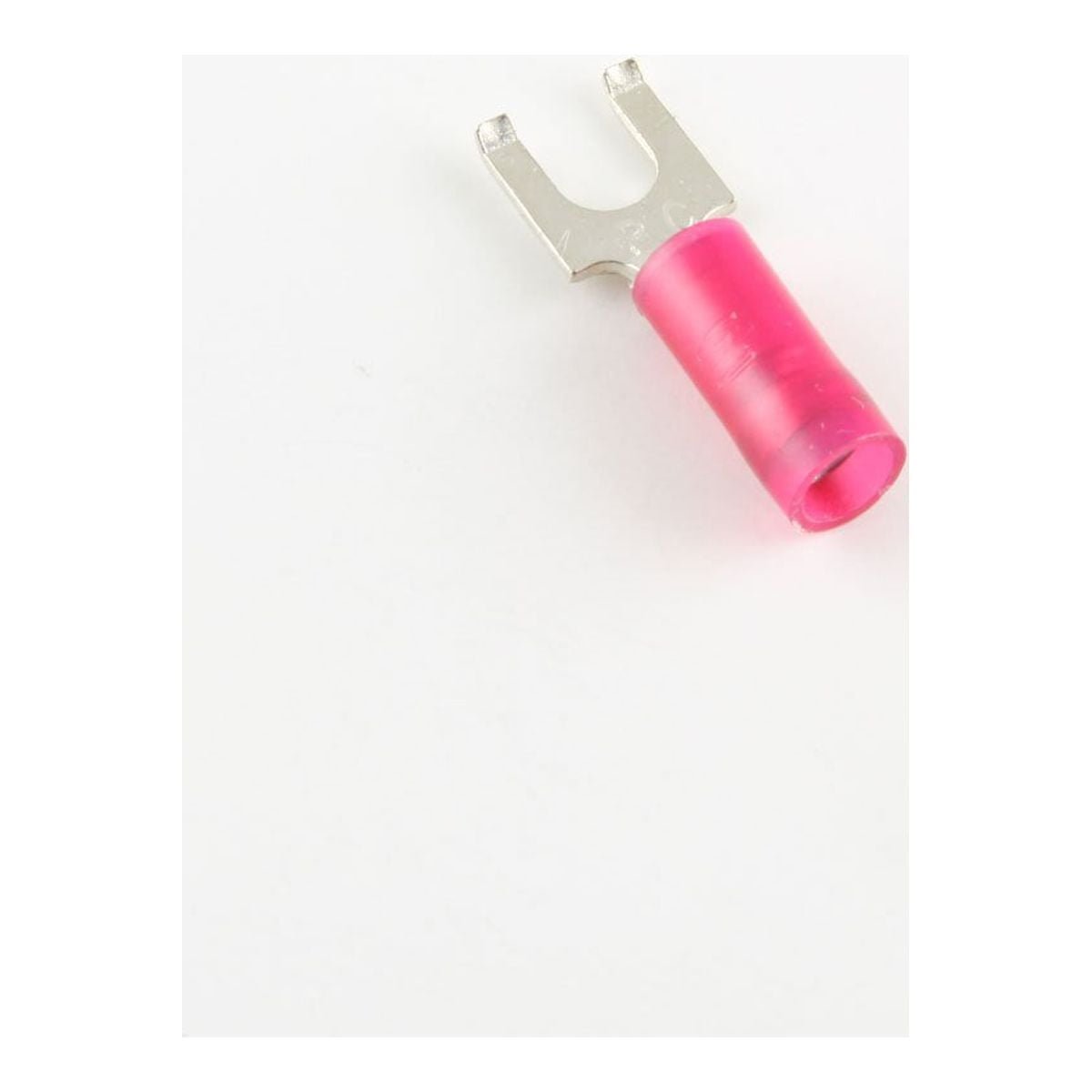 22-18 Ga. Nylon-Insulated Flanged Fork Terminals, #8 Stud - (pack of 50)