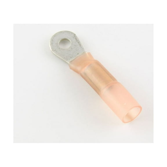 22-18 Ga. Solder Heat-Shrink Ring Terminals, #6 Stud - (pack of 10)