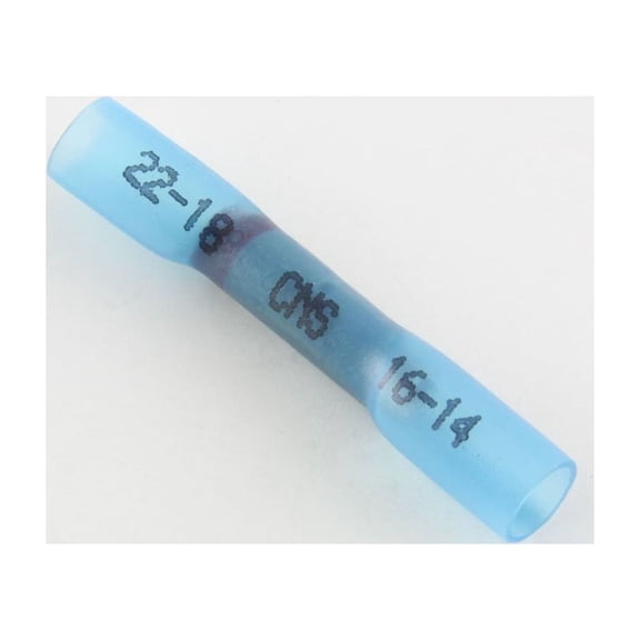 22-18 to 16-14 Ga. Step-Down Heat-Shrink Butt Splice Terminals - (pack of 10)