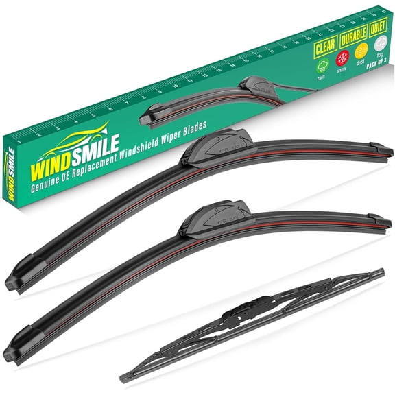 22" 22" 16" Windshield Wiper Blades Replacement for Chevy Tahoe Suburban Trailblazer Mercedes-Benz ML-Class Land Rover LR3 LR4 GMC Yukon Premium All Weather Front Rear Wipers Set(Pack of 3)