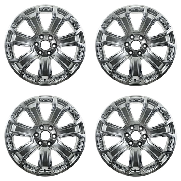 22" 22x9 Set of 4 Brand New Alloy Wheel for 2014-2020 Cadillac Escalade Chevy Silverado Suburban Tahoe GMC Yukon Sierra 1500 OEM Design Replacement Rim