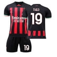 thumbnail image 1 of 22-23AC Milan Home 11 Ibrahimovic 9 Giro 17 Leo 19 Teo Football Kit Adult Set, 1 of 9