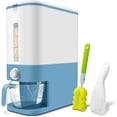 thumbnail image 1 of 22-25 Lbs Rice Dispenser, Large Cereal Dry Food Storage Containers with Measuring Cup,BPA-Free Household for Kitchen Pantry Organization-Blue, 1 of 13